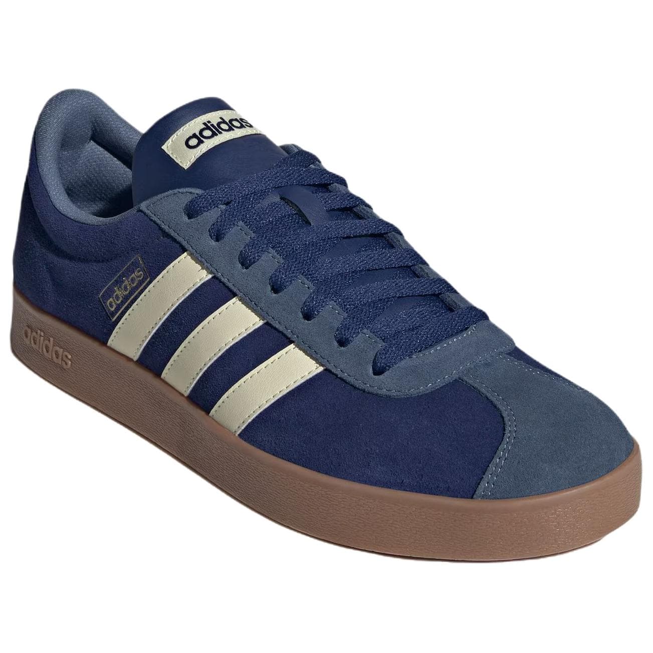Кроссовки Adidas Vl Court Classic Low Топ Кеды немецкой армии (GAT) Унисекс Темно-синий - изображение 3