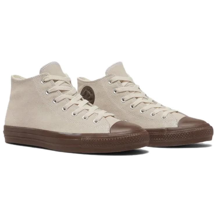 Кроссовки Converse All Star Унисекс Повседневная обувь для скейтборда Мид-топ Тонкая подошва Противоскользящая износостойкая Бежевый - изображение 3