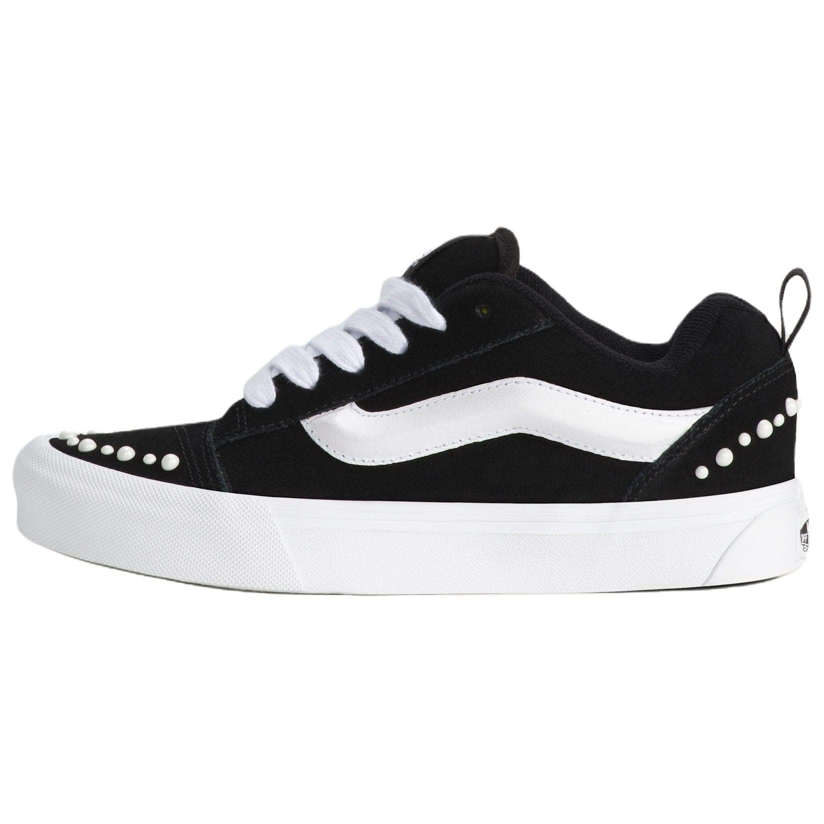 Кроссовки Vans Knu Skool Поддержка Low Топ Скейтборд Обувь Унисекс Черный белый - изображение 1