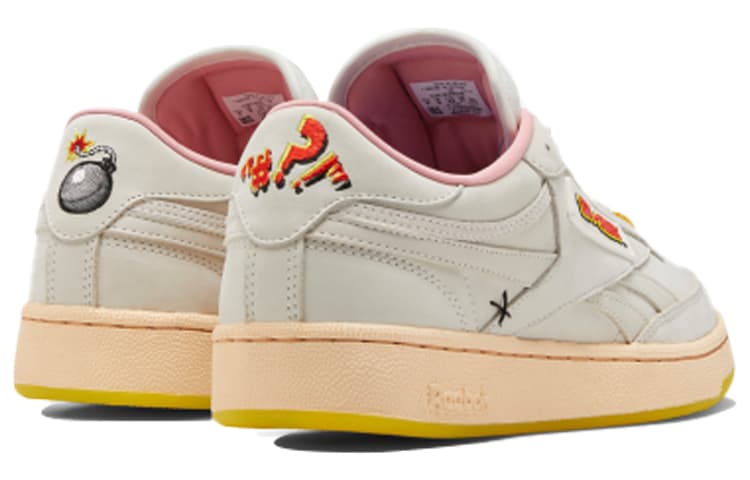 Кроссовки Reebok Club C Revenge Tom & Jerry White Yellow - изображение 4