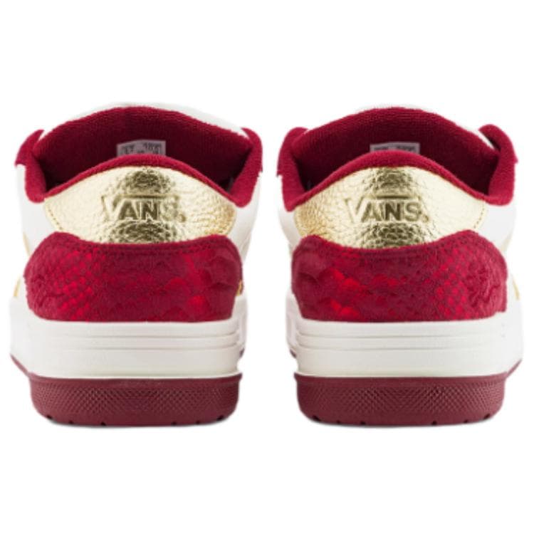 Кроссовки Vans HYLANE Устойчивые к истиранию низкие кроссовки для скейтбординга унисекс красный бежевый - изображение 4