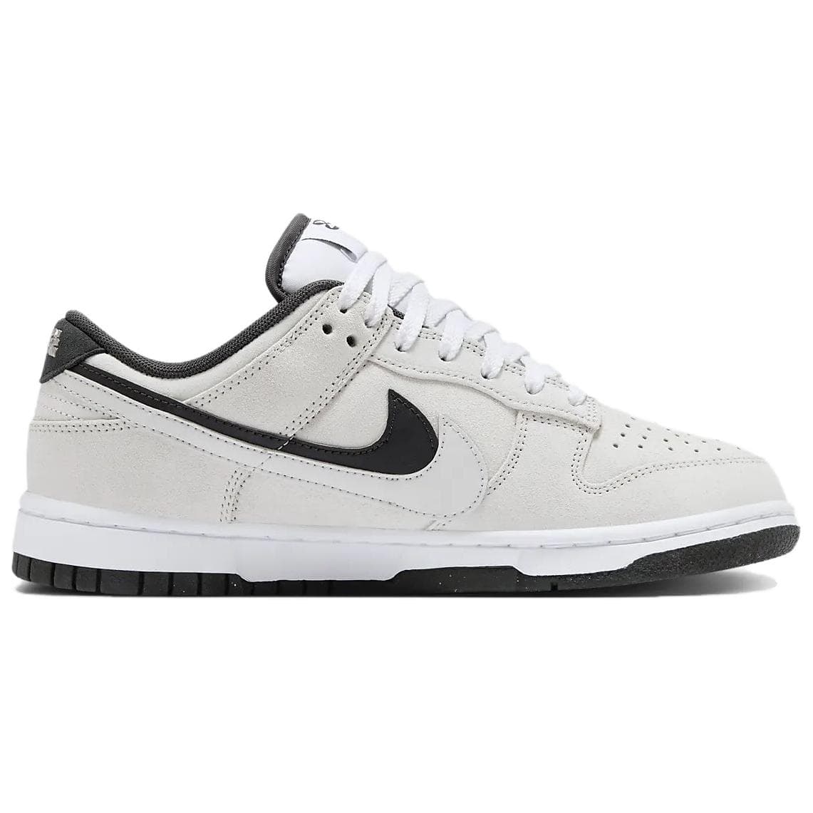 Кроссовки Nike Dunk Low Double Swoosh Кожа Низкие Кроссовки для скейтбординга Женские Белые - изображение 2