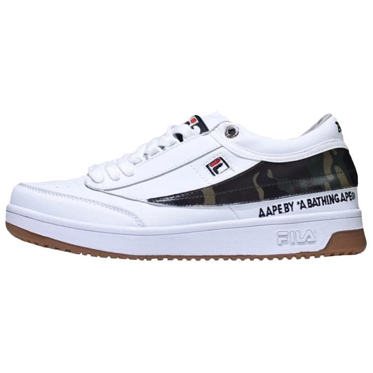 Кроссовки Aape x FILA Низкие Скейтборд Кроссовки Мужские Белые - изображение 1