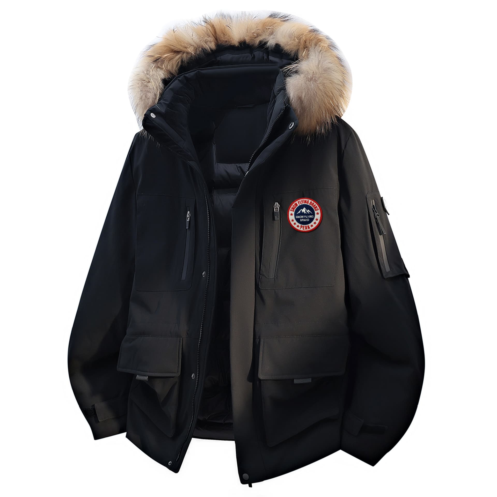 Зимняя куртка SNOW FLYING Extreme Cold Down Jacket Одежда для пары Унисекс - изображение 1