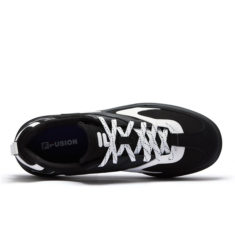 Кроссовки FILA FUSION BUZZARD FLAT Slate Shoes Текстиль Синтетическая кожа Низкие кеды для скейтбординга Мужские Черно-белые - изображение 3