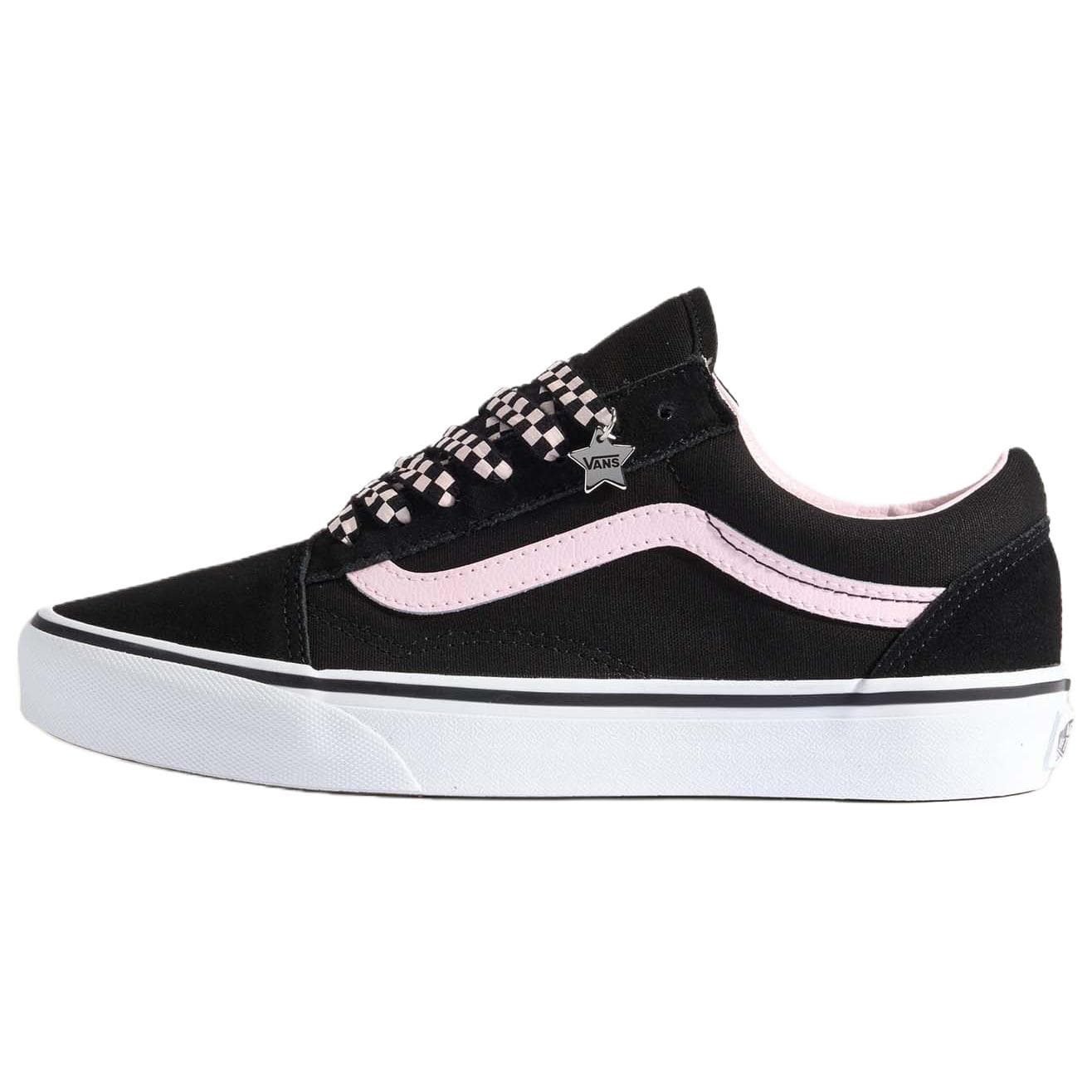 Кроссовки Vans Old Skool Скейтборд Кроссовки Унисекс Черный Розовый - изображение 1