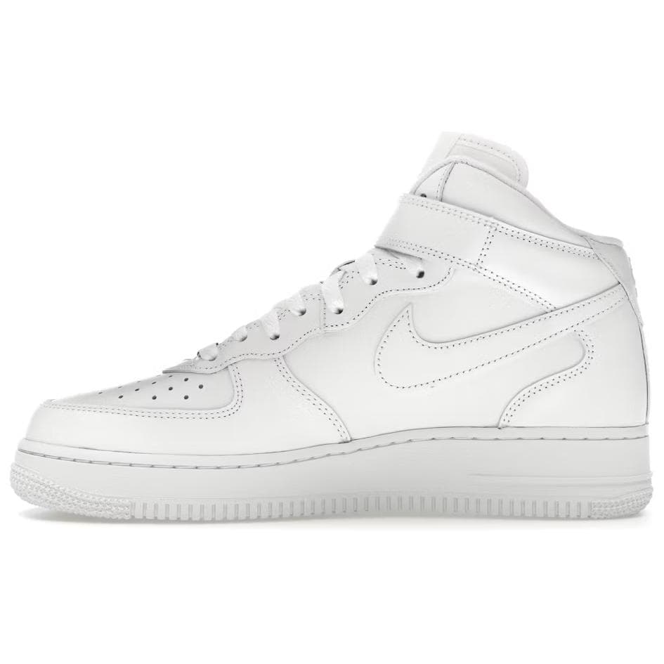 Кроссовки Supreme X Nike Air Force 1 Slip-Resistant Abrasion-Resistant MID Скейтборд Обувь Унисекс Белый - изображение 3