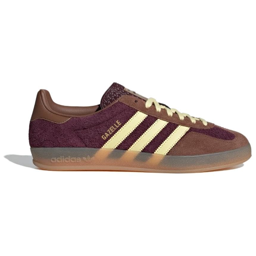 Кроссовки Adidas Originals Gazelle Abrasion Resistant Низкие Кроссовки для скейтбординга Мужские Коричнево-желтые - изображение 2