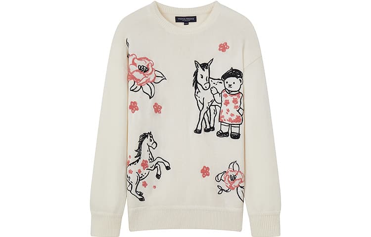 Кофта Teenie Weenie Year of The Horse Collection Айвори Белый Женский Трикотаж - изображение 1