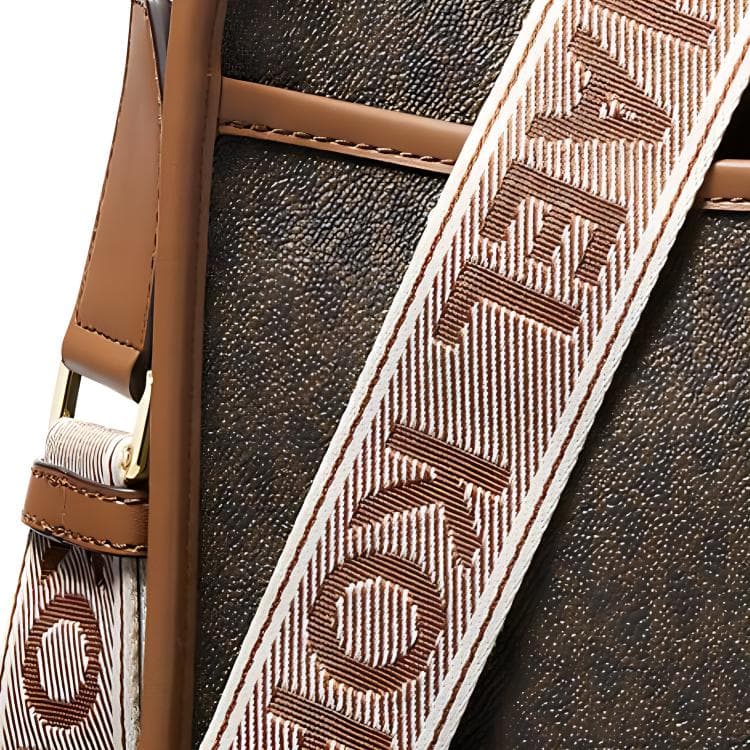 Сумка через плечо MICHAEL KORS Покрытый холст Сумка через плечо Большая Женская Темно-коричневый и Кожа Коричневый - изображение 3