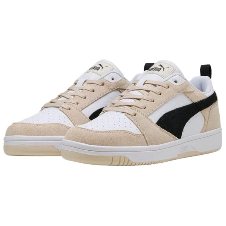 Кроссовки PUMA Rebound V6 Устойчивые к истиранию Низкие Кроссовки для скейтбординга Мужские Белые - изображение 2