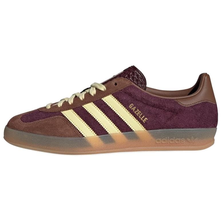 Кроссовки Adidas Originals Gazelle Abrasion Resistant Низкие Кроссовки для скейтбординга Мужские Коричнево-желтые - изображение 1