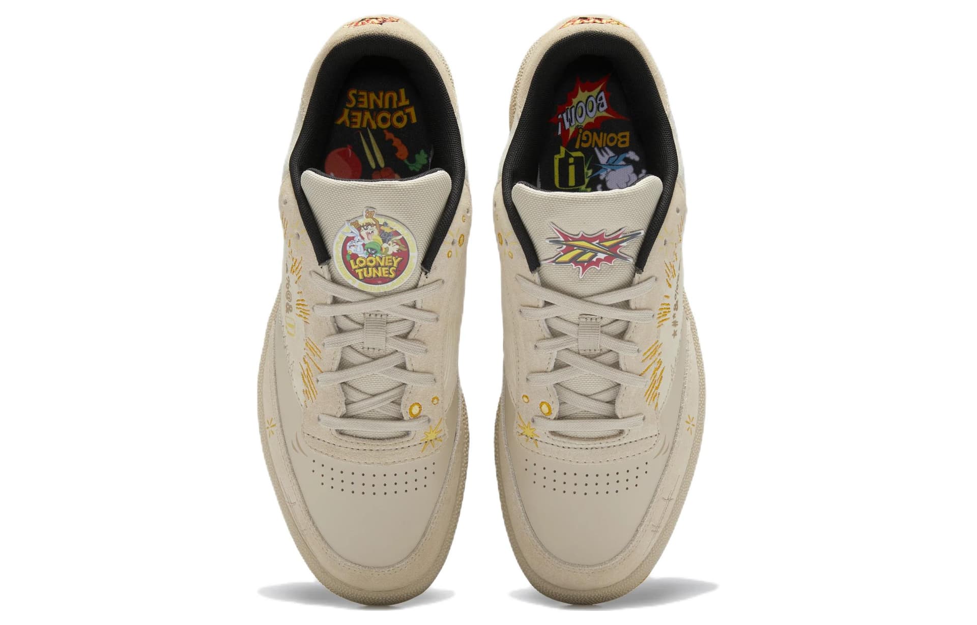 Кроссовки Looney Tunes x Reebok Club C 85 Light Brown - изображение 4