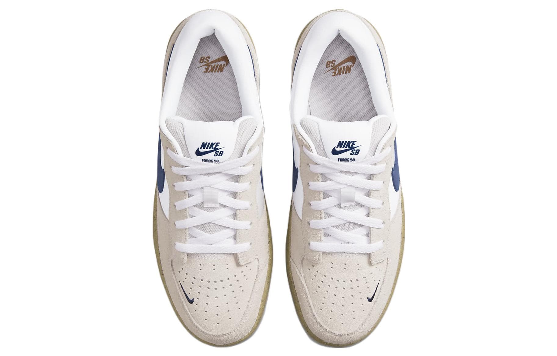 Кроссовки Nike SB Force 58 Grey White Blue - изображение 4