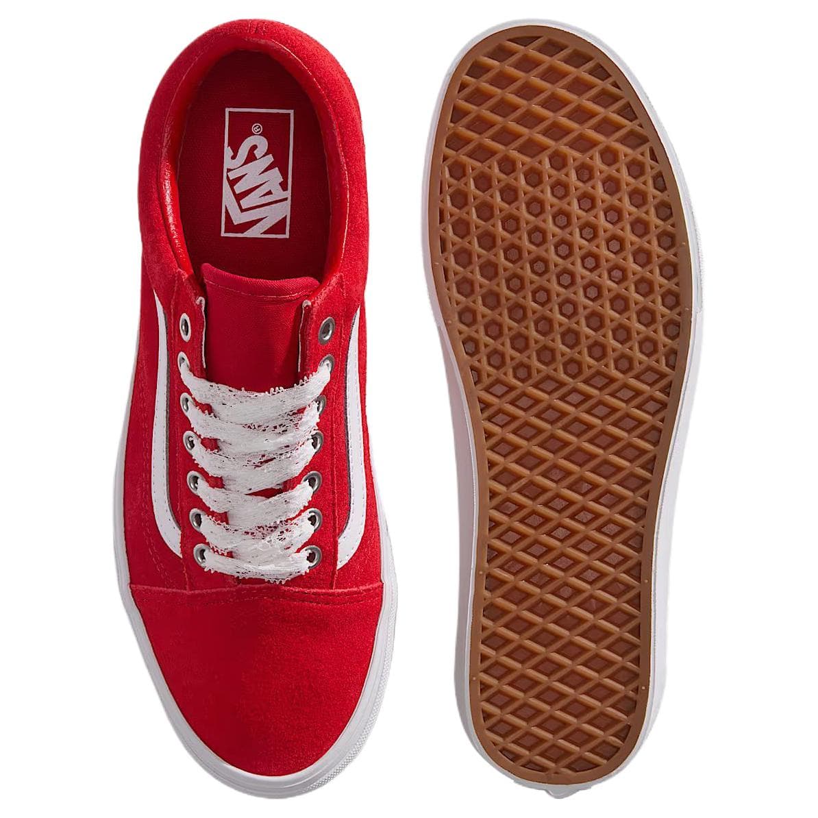 Кроссовки Vans Old Skool Low Топ Скейтборд Обувь Унисекс Красный - изображение 4