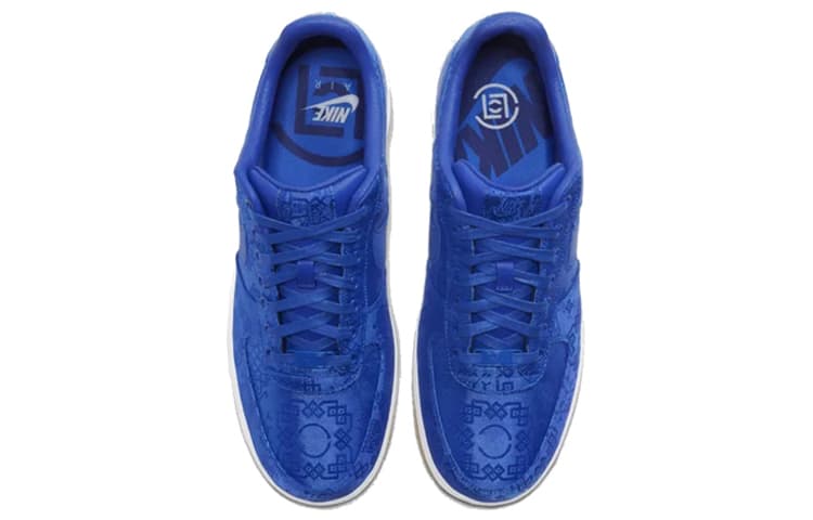 Кроссовки CLOT x Nike Air Force 1 Low "Blue Silk" - изображение 4