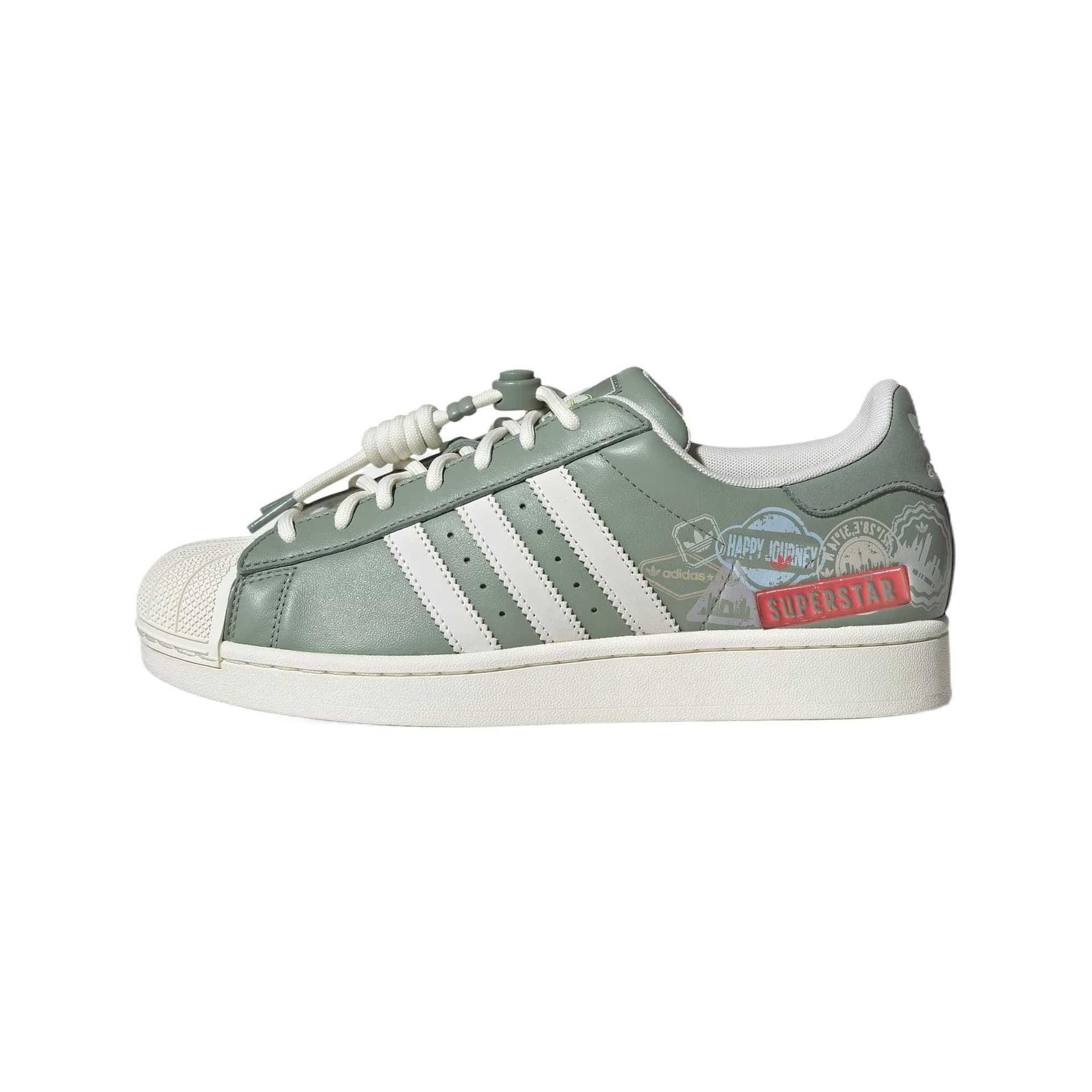 Кроссовки Adidas Originals Superstar 2 Легкие Низкие Кроссовки для Скейтбординга Унисекс Белые Зеленые - изображение 1