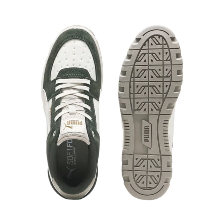 Кроссовки PUMA Caven 2,0 Кеды для скейтбординга Low Топ Темно-оливковый Снег Прохлада ледяной Кофе Унисекс - изображение 5