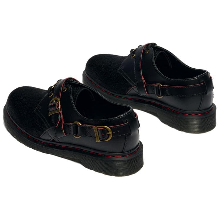 Dr.Martens 1461 Коровья кожа 3 шнуровки Кожаные туфли Унисекс Черные - изображение 4