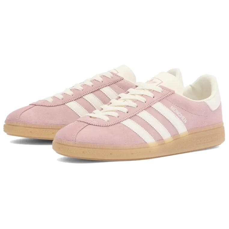 Кроссовки Adidas Originals Muenchen Устойчивая к истиранию низкая скейтбордная обувь для женщин розовая - изображение 2