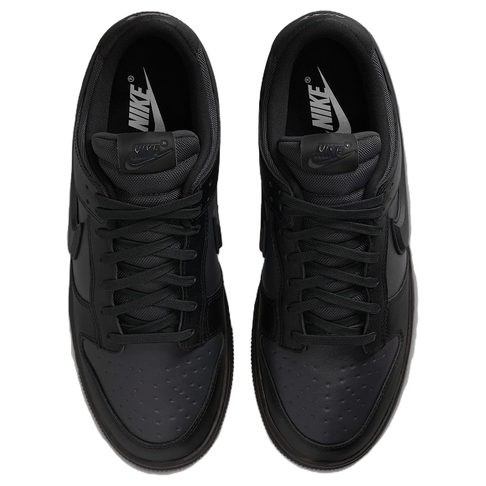 Кроссовки Nike Dunk Low Топ Скейтборд Обувь Мужская Черная - изображение 4