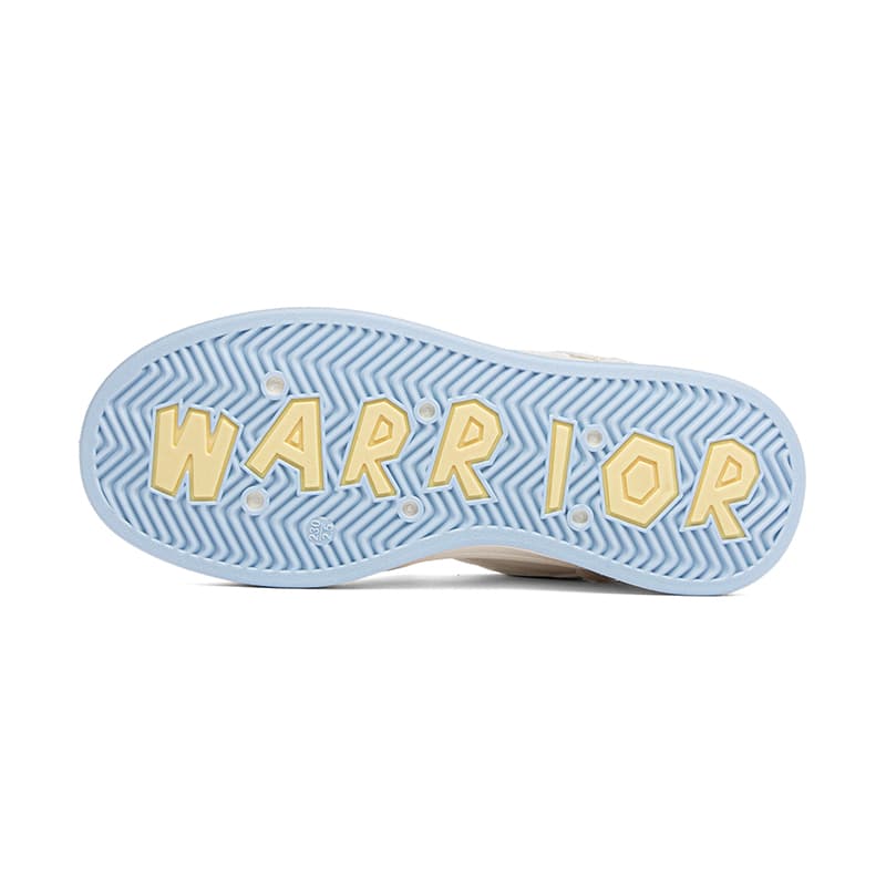 Кроссовки WARRIOR Износостойкая визуально увеличивающая рост Низкая Скейтборд Обувь Женская Экрю Светло-Синий - изображение 6