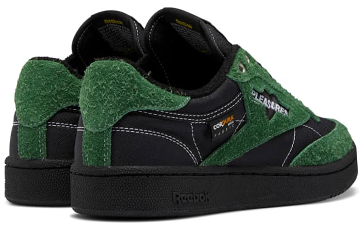 Кроссовки PLEASURES x Reebok Club C 85 Black Green - изображение 4