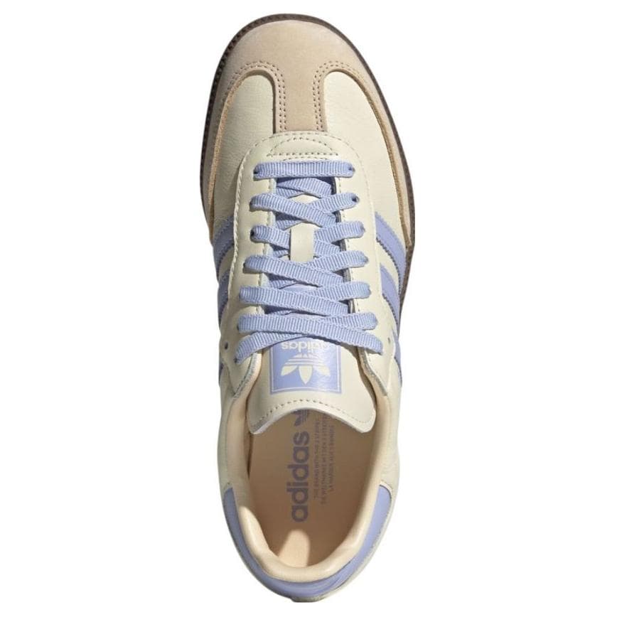 Кроссовки Adidas Originals Samba OG Low Топ Скейтборд Обувь Женские Бежево-фиолетовый - изображение 2