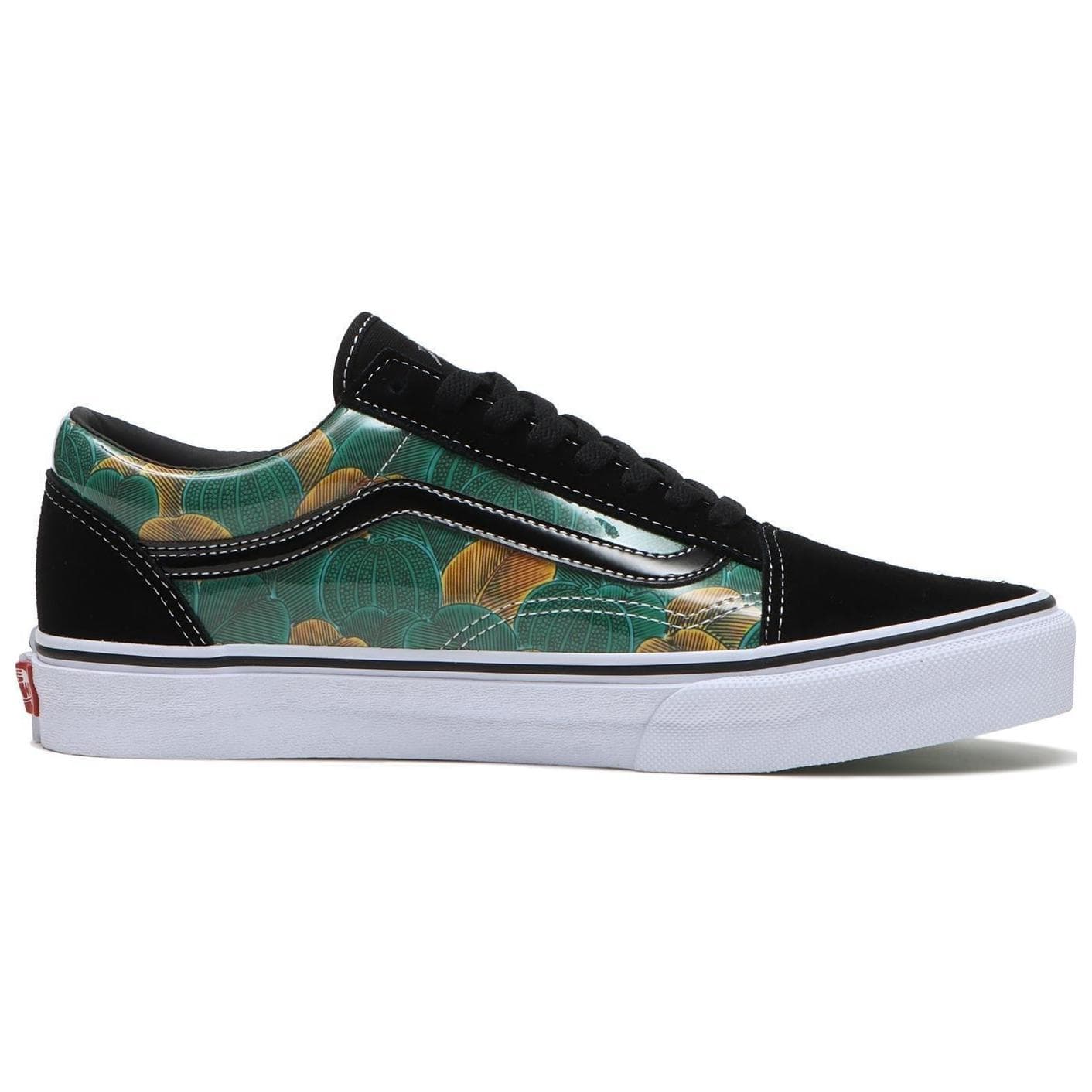 Кроссовки Vans X Kukutani Old Skool Лоу-топы Скейтборд Обувь Мужской Зелёно-чёрный Коричневый - изображение 2
