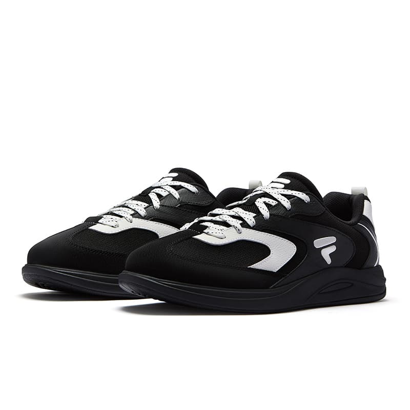 Кроссовки FILA FUSION BUZZARD FLAT Slate Shoes Текстиль Синтетическая кожа Низкие кеды для скейтбординга Мужские Черно-белые - изображение 2