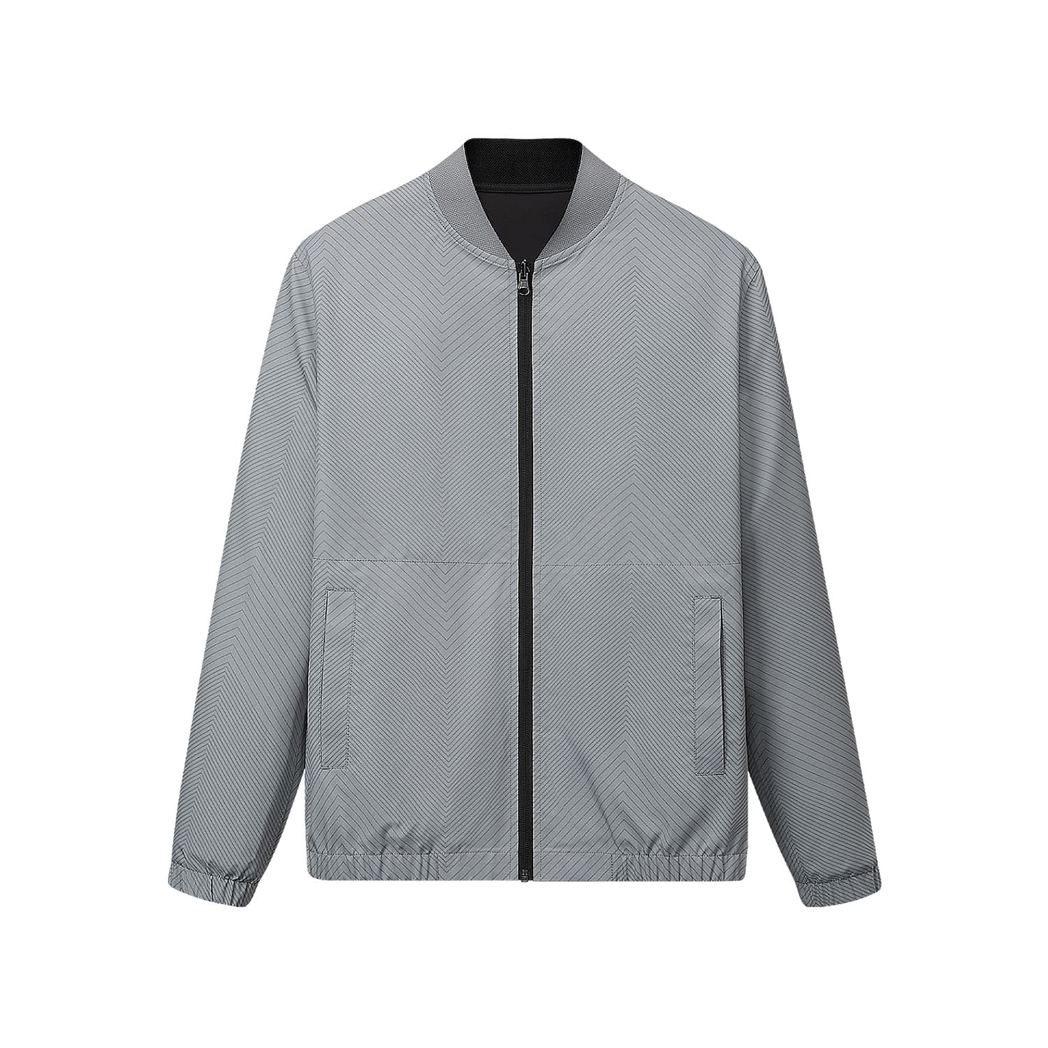 Куртка HLA Medium Gray Pattern 15 Men's Jackets HLA Средне-серый узор 15 мужские куртки - изображение 1