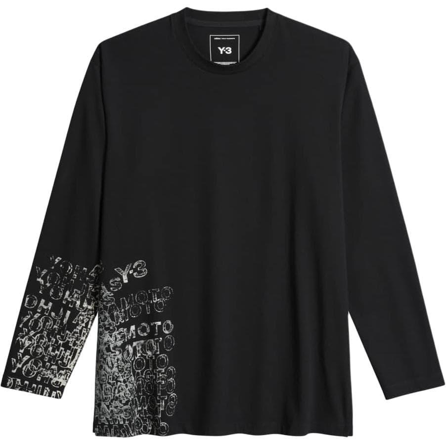 Футболка Y-3 SS26 Свободная удобная футболка с круглым вырезом и длинным рукавом унисекс - изображение 1