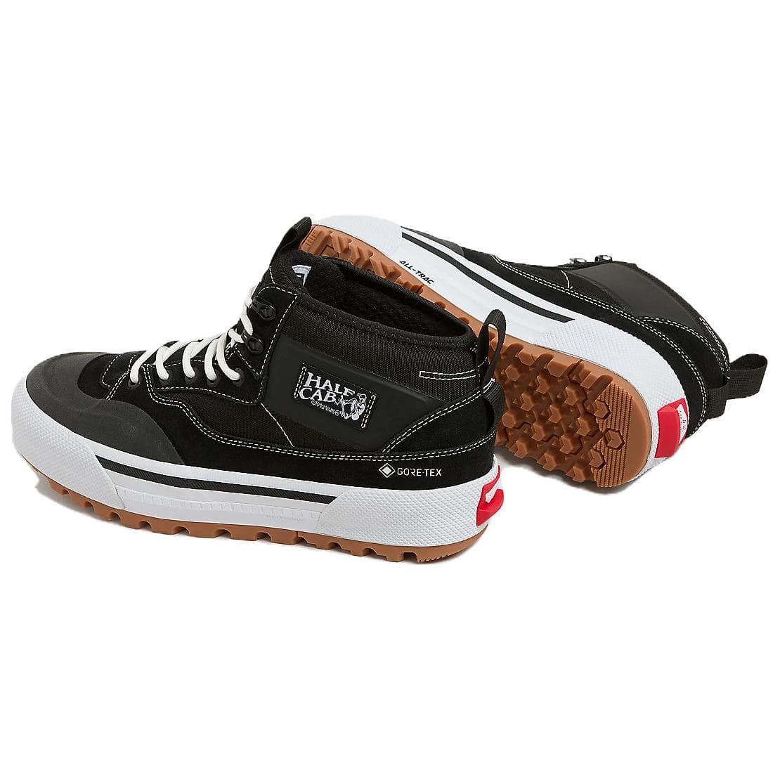 Кроссовки Vans Half Cab Водонепроницаемая и Износостойкая Верхняя часть Скейтборд Обувь Унисекс Черная - изображение 4