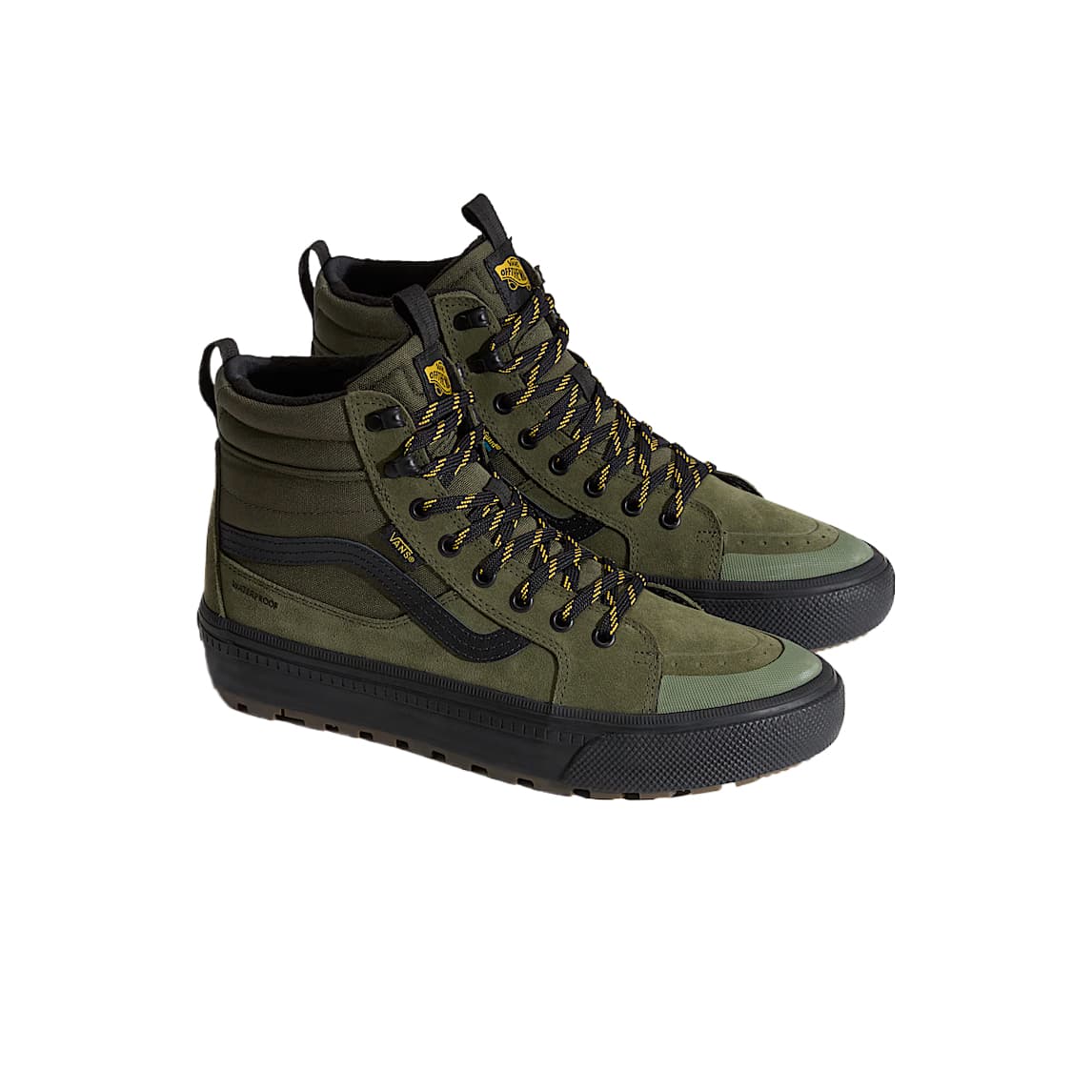 Кроссовки Vans SK8 HI Текстиль Кожа Покрытие Высокие Кеды Скейтборд Обувь Унисекс - изображение 3