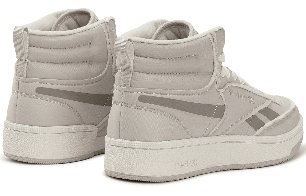 Кроссовки Reebok MID Скейтборд Обувь Унисекс Серый Белый - изображение 4