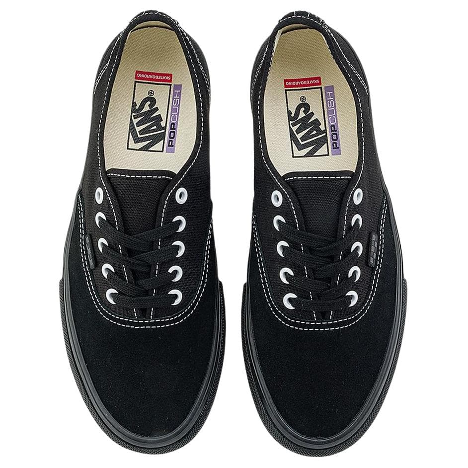 Кроссовки Vans Skate Authentic Устойчивые к истиранию низкие кеды для скейтбординга Унисекс Черный Белый - изображение 3