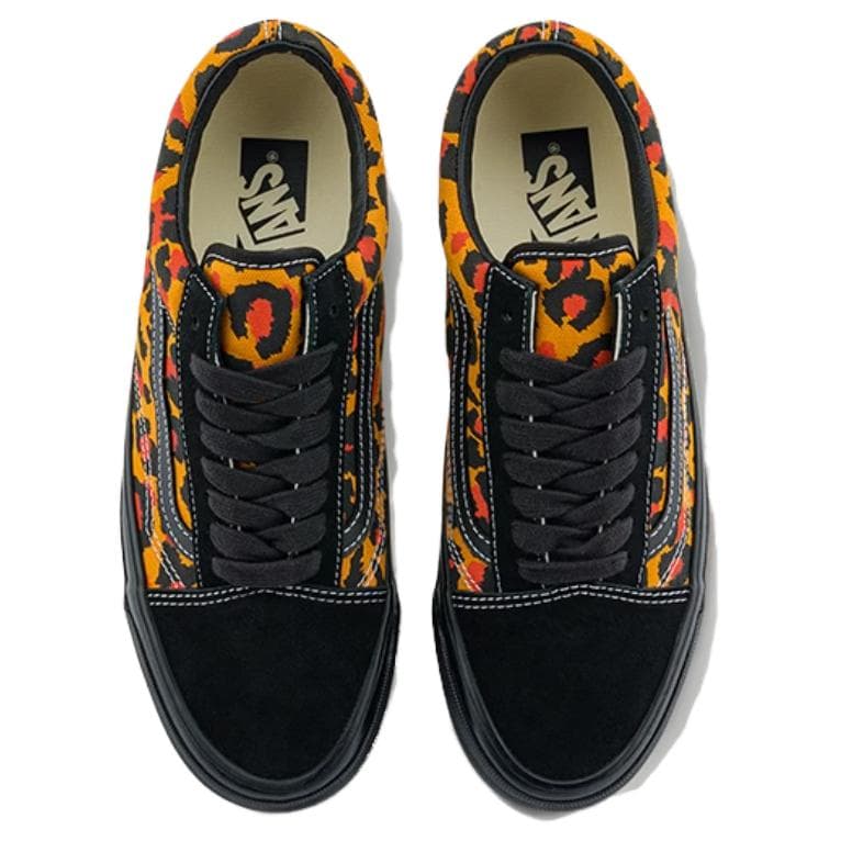 Кроссовки Vans Premium Old Skool Low Топ Скейтборд Кроссовки Унисекс Черный Оранжевый - изображение 4