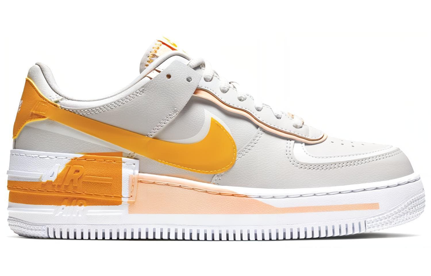 Кроссовки Nike Air Force 1 Shadow Grey Orange - изображение 2