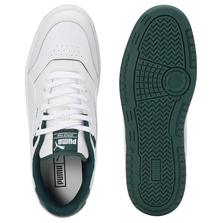 Кроссовки PUMA Doublecourt Low Скейтборд Обувь Мужская Белая Зеленая - изображение 5