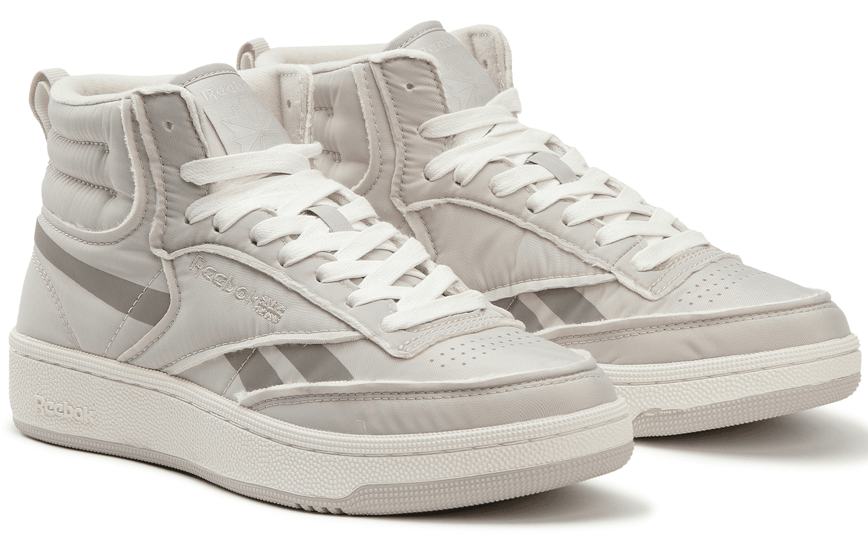 Кроссовки Reebok MID Скейтборд Обувь Унисекс Серый Белый - изображение 2
