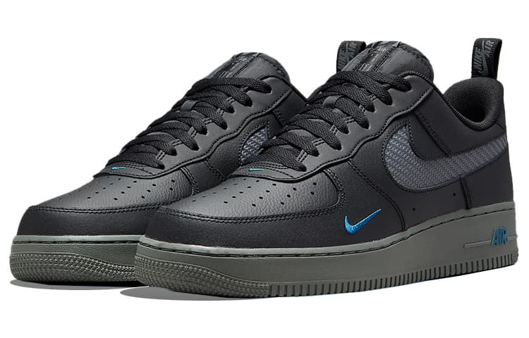 Кроссовки Nike Air Force 1 Low Black Blue — фото 3