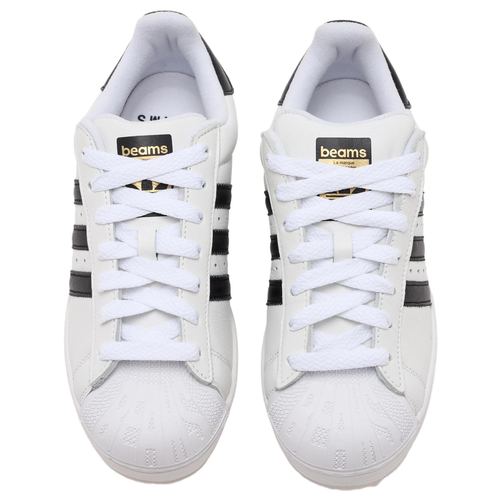Кроссовки Adidas Originals x Beams Superstar Low Скейтборд Кроссовки Мужские Белый Черный - изображение 3