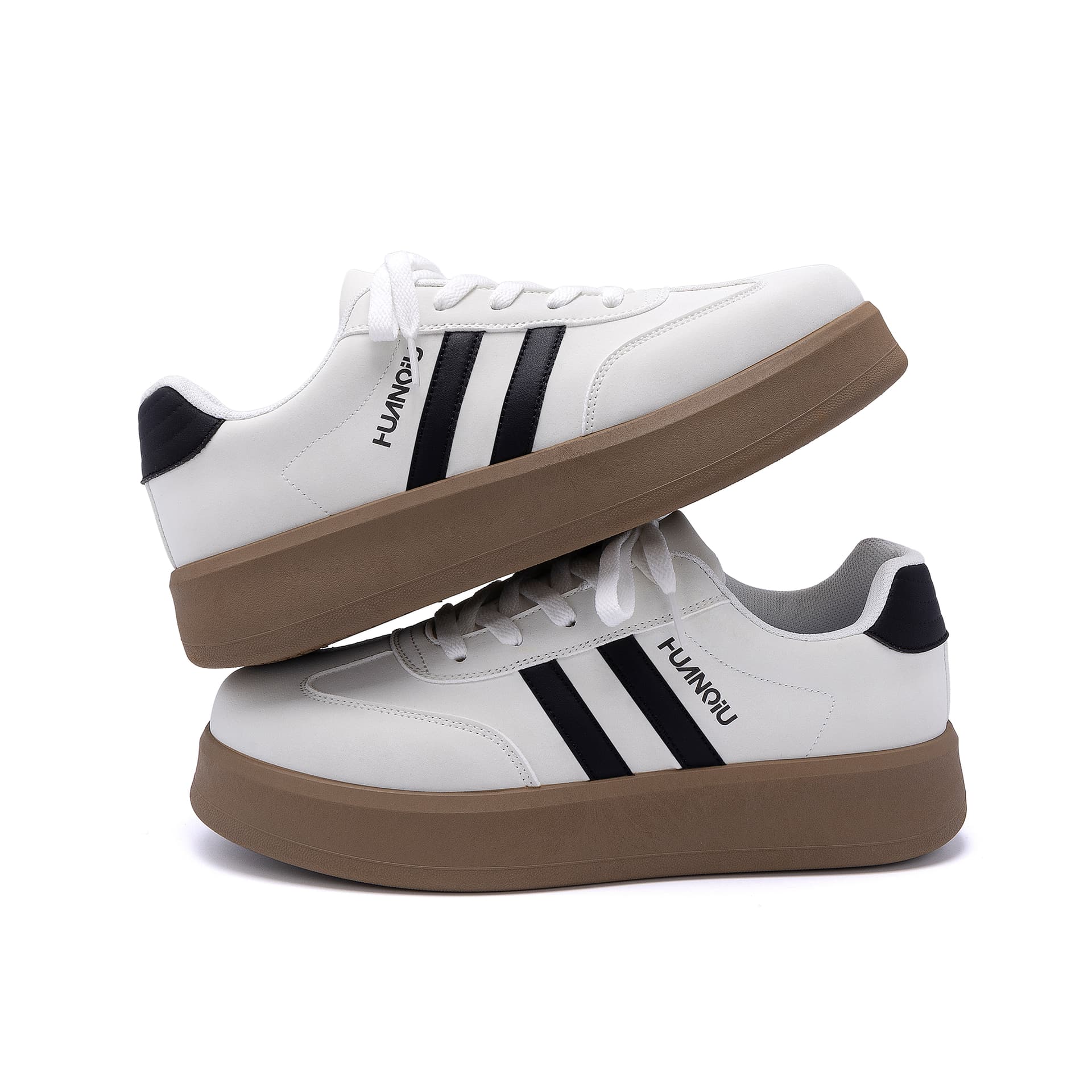 Кроссовки HUANQIU Classic Low Top White Black - изображение 5