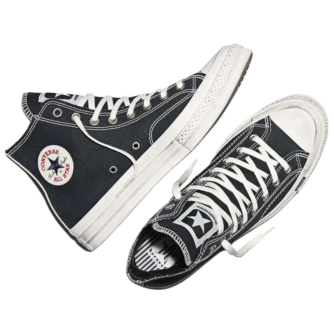 Кеды Converse xMadhappy Chuck 70 Удобная посадка Хай-топы Кеды Унисекс Черный - изображение 5