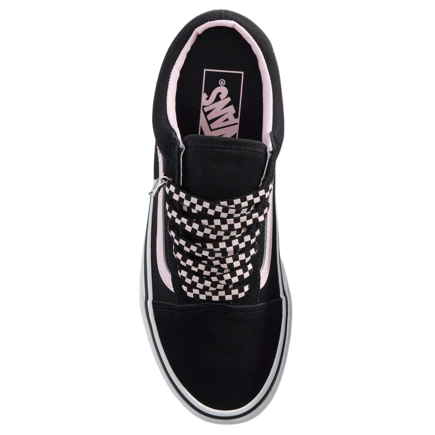 Кроссовки Vans Old Skool Скейтборд Кроссовки Унисекс Черный Розовый - изображение 2