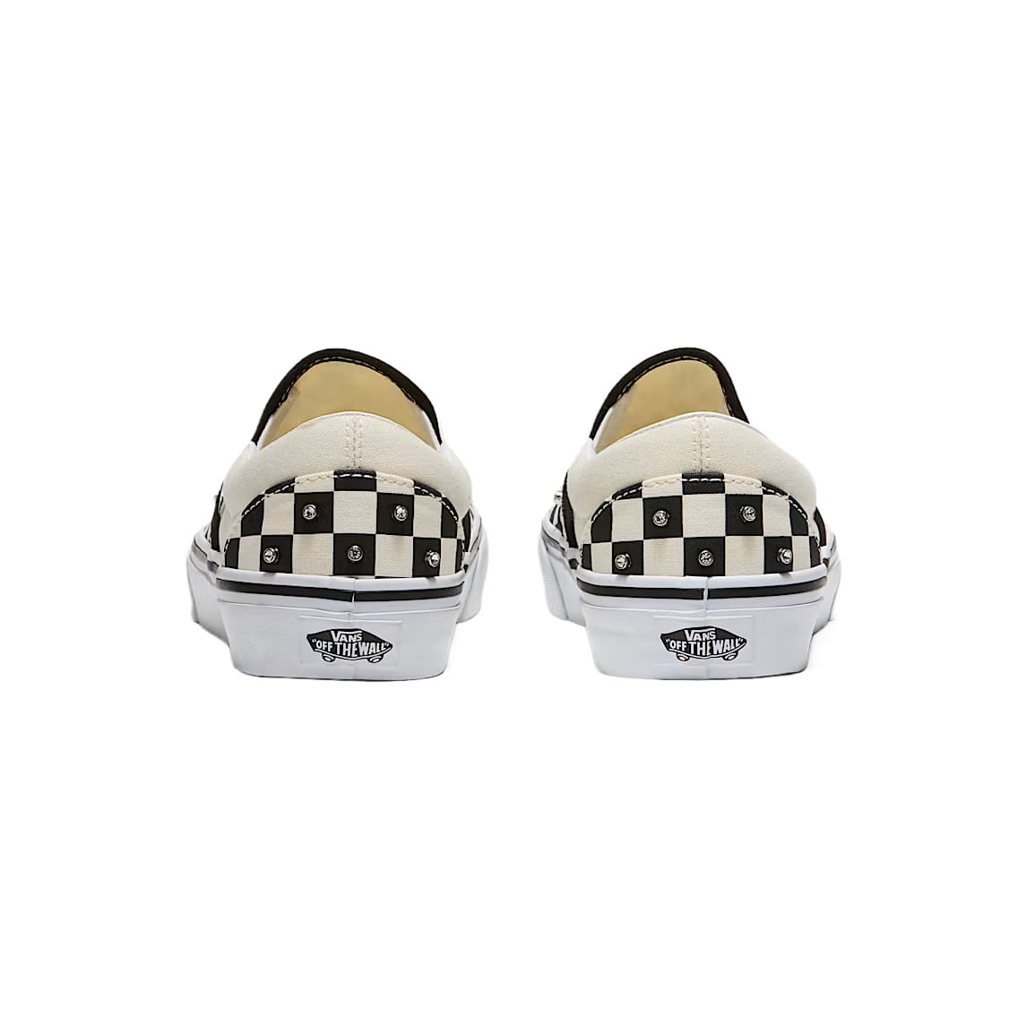 Кроссовки Vans Classic Slip On Low Топ Скейтборд Обувь Унисекс Черный белый - изображение 4