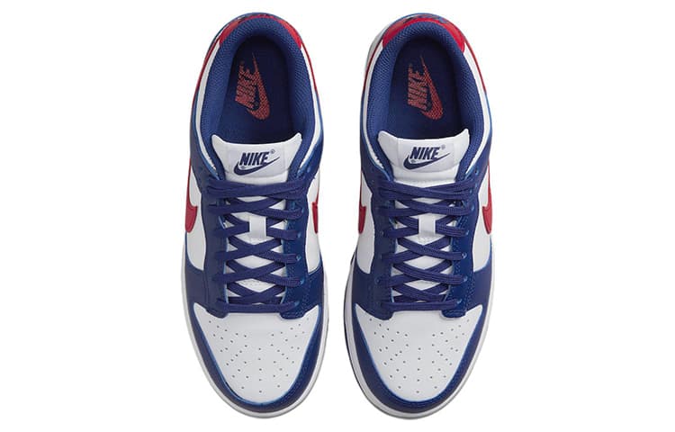 Кроссовки Nike Dunk Low "White and University Red" — фото 4