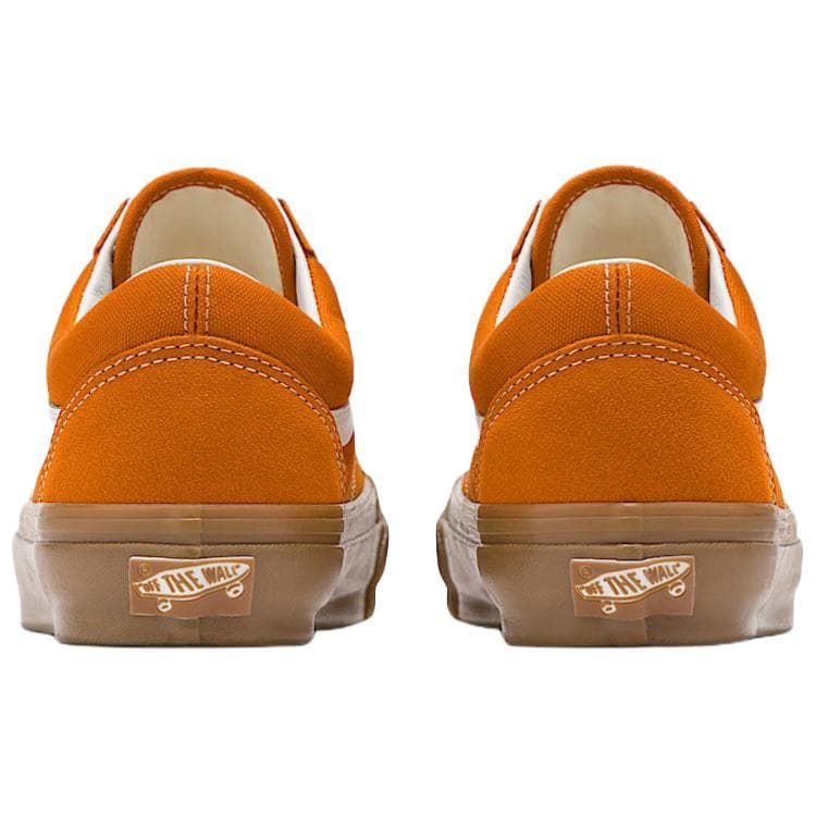 Кроссовки Vans Old Skool Low Топ Скейтборд Обувь Унисекс Оранжевый - изображение 3