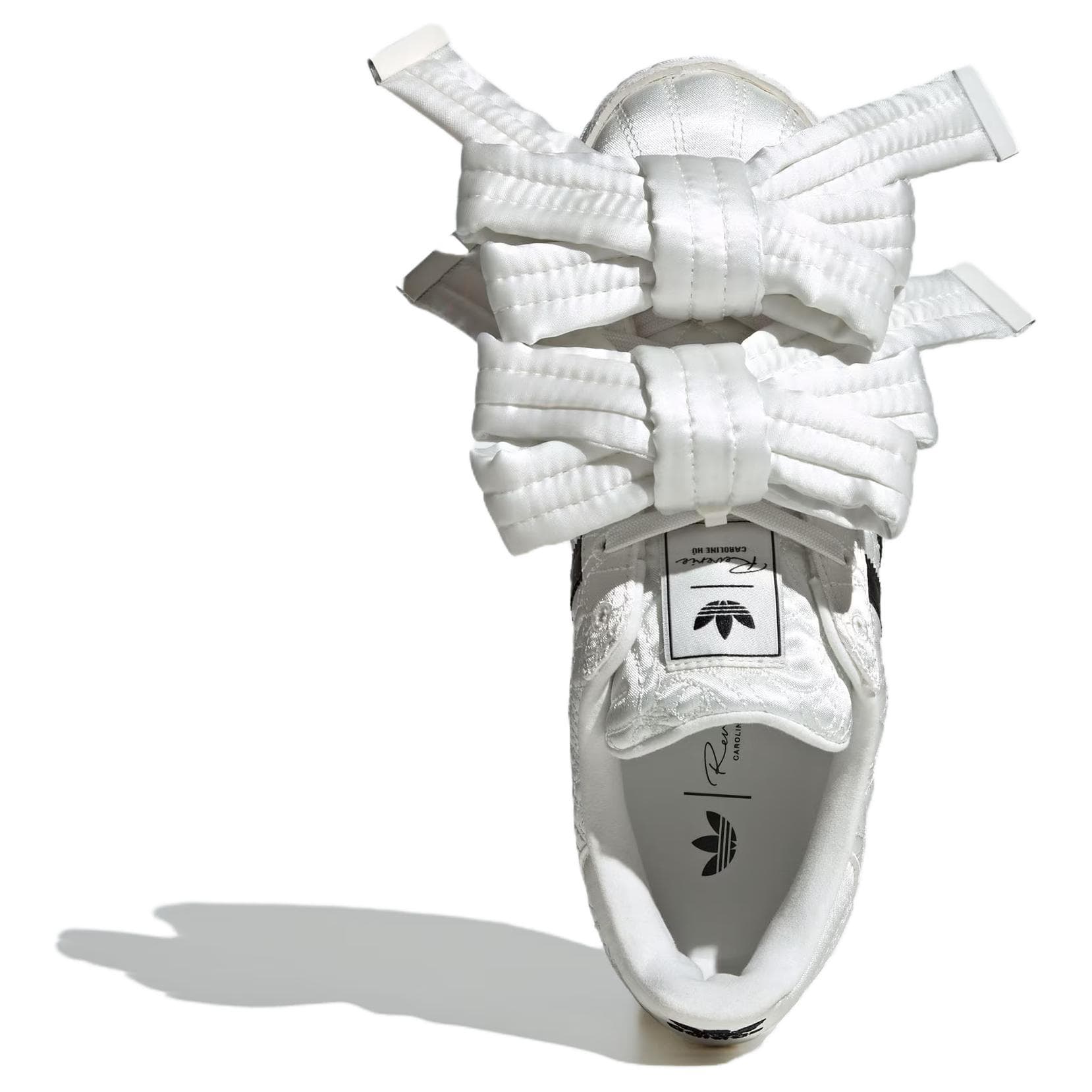 Кроссовки Caroline Hu X adidas originals Superstar W Устойчивые к истиранию низкие скейтбордические кроссовки для женщин Белые - изображение 4