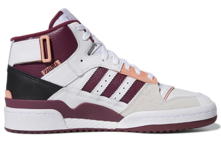Кроссовки adidas Forum Exhibit Mid White Purple - изображение 2